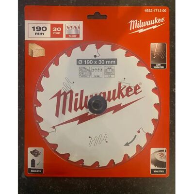 Milwaukee 4932471300 Lama circolare in cobalt TCT - Tipo di legno Milwaukee 4932471300 Lama circolare in cobalt TCT - Tipo di legno