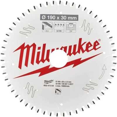 Milwaukee cirkelsågblad - Ø 190 x 30 x 2,4 mm, 54 tänder, för trä Milwaukee cirkelsågblad - Ø 190 x 30 x 2,4 mm, 54 tänder, för trä