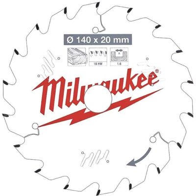 Milwaukee Cirkelsågblad 140x20mm - Precision för Trä Milwaukee Cirkelsågblad 140x20mm - Precision för Trä