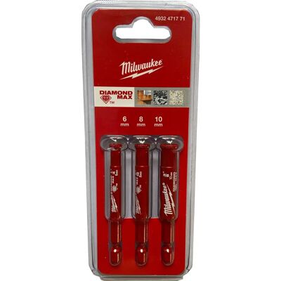 Milwaukee Diamond Plus 1/4" Märkä/kuiva poravasara Milwaukee Diamond Plus 1/4" Märkä/kuiva poravasara