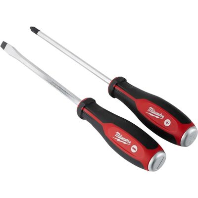 Milwaukee Screwdriver Set - Magnetic, 2 Pcs, Black-red Milwaukee Screwdriver Set - Magnetic, 2 Pcs, Black-red