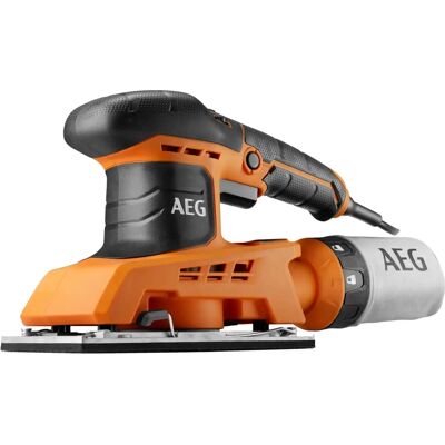 Lijadora orbital AEG - 250W, Velocidad variable, Naranja - Herramienta eléctrica Lijadora orbital AEG - 250W, Velocidad variable, Naranja - Herramienta eléctrica
