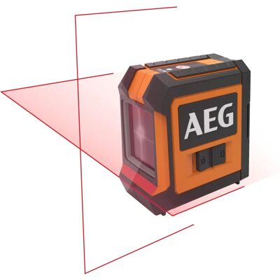 Livello laser AEG - 15m - Modalità croce, verticale e orizzontale Livello laser AEG - 15m - Modalità croce, verticale e orizzontale
