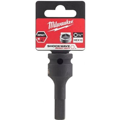 Milwaukee Impact Socket HEX10 - Høy Dreiemoment 1/2" Milwaukee Impact Socket HEX10 - Høy Dreiemoment 1/2"