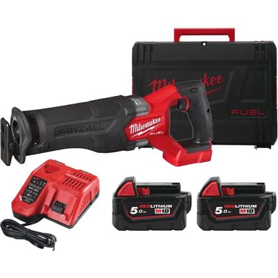 Milwaukee M18 FSZ-502X Reciprocationsäge - 2 Akkus + Ladegerät Milwaukee M18 FSZ-502X Reciprocationsäge - 2 Akkus + Ladegerät