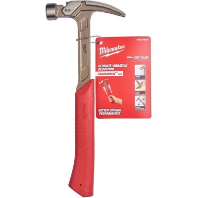 Milwaukee 4932478654 20oz stål RIP klo-hammare - Hammare Milwaukee 4932478654 20oz stål RIP klo-hammare - Hammare