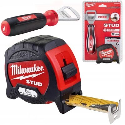 Miara taśma Milwaukee 5M + otwieracz do butelek Miara taśma Milwaukee 5M + otwieracz do butelek