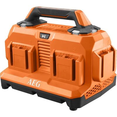 AEG - Chargeur 6 ports 18V - Priorité & Niveau - Publicité AEG - Chargeur 6 ports 18V - Priorité & Niveau - Publicité