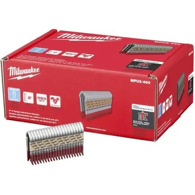 Milwaukee HDG-P960 50mm Zaunklammer - Verzinkt, 960 Stück Milwaukee HDG-P960 50mm Zaunklammer - Verzinkt, 960 Stück