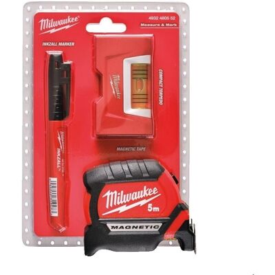 Milwaukee Måle- & Markering Sæt - Kompakt Værktøjssæt Milwaukee Måle- & Markering Sæt - Kompakt Værktøjssæt