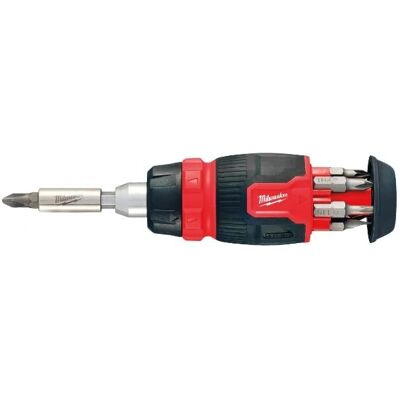 Milwaukee Kompaktowy wielofunkcyjny wkrętak z mechanizmem ratchet - 8 w 1 Milwaukee Kompaktowy wielofunkcyjny wkrętak z mechanizmem ratchet - 8 w 1