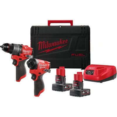 Milwaukee Verktøysett - Kompakt med 2 x 4.0 Ah Batterier Milwaukee Verktøysett - Kompakt med 2 x 4.0 Ah Batterier