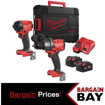 MILWAUKEE - M18 FPP2A3-502X 18V FUEL Twin Pack - 2x 5.0Ah - Power Tool Set MILWAUKEE - M18 FPP2A3-502X 18V FUEL Twin Pack - 2x 5.0Ah - Power Tool Set