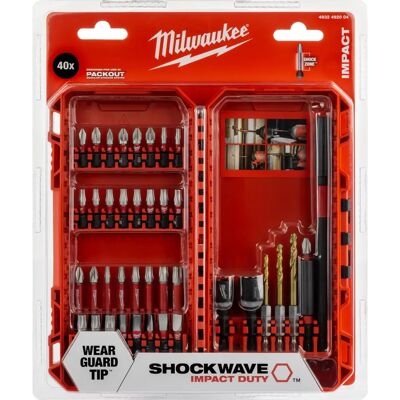 Σετ εργαλείων Impact Milwaukee Shockwave - 40 τεμάχια Σετ εργαλείων Impact Milwaukee Shockwave - 40 τεμάχια
