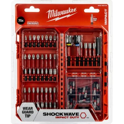 Milwaukee Impact-Schlagbohrerset - Shockwave 75-teilig Milwaukee Impact-Schlagbohrerset - Shockwave 75-teilig