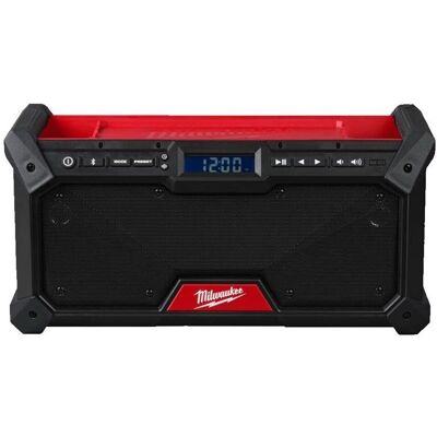 Milwaukee AkkuBaustellenradio DAB (DAB+, FM, PLL, Bluetooth), Radio, Rot, Schwarz Milwaukee AkkuBaustellenradio DAB (DAB+, FM, PLL, Bluetooth), Radio, Rot, Schwarz
