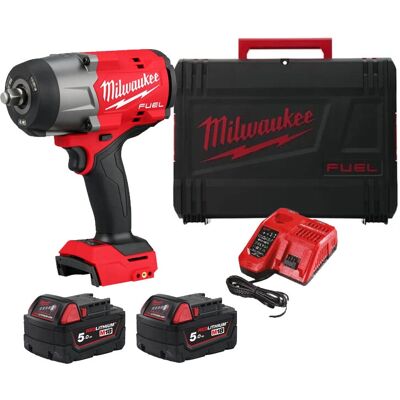 Milwaukee M18 Schlagschrauber - Hoher Drehmoment 1491 Nm - 1/2" - 2x5.0Ah Milwaukee M18 Schlagschrauber - Hoher Drehmoment 1491 Nm - 1/2" - 2x5.0Ah