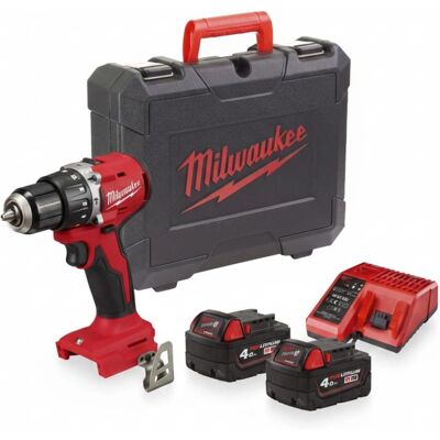 Milwaukee M18BLPDRC-422C - Kompakt Akku-Schrauber & Bohrmaschine, 60,5Nm Milwaukee M18BLPDRC-422C - Kompakt Akku-Schrauber & Bohrmaschine, 60,5Nm