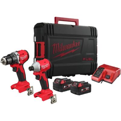Milwaukee Powerpack M18 - Skruvdragarsats med borr- och slagfunktion Milwaukee Powerpack M18 - Skruvdragarsats med borr- och slagfunktion