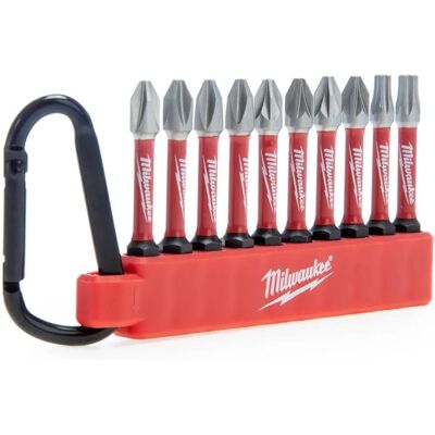 Milwaukee Impact-Schraubbitsatz - Shockwave, 10 Stück Milwaukee Impact-Schraubbitsatz - Shockwave, 10 Stück