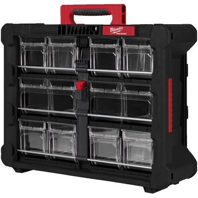 Milwaukee Packout Organizer - Impactbestandig med små beholdere Milwaukee Packout Organizer - Impactbestandig med små beholdere