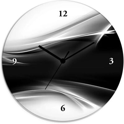 ARTLAND Kreatives Element Wanduhr - Lautlos, Quarz oder Funk - Schwarz ARTLAND Kreatives Element Wanduhr - Lautlos, Quarz oder Funk - Schwarz
