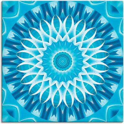 ARTland - Mandala blau Blüte - blau - 30x30 cm - Wall art ARTland - Mandala blau Blüte - blau - 30x30 cm - Wall art