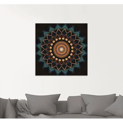 ARTLAND Mandala kosmisches Bewusstsein - Glasbild Wanddekoration ARTLAND Mandala kosmisches Bewusstsein - Glasbild Wanddekoration