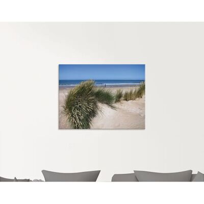 ARTLAND Wellige Dünenlandschaft Glasbild ARTLAND Wellige Dünenlandschaft Glasbild
