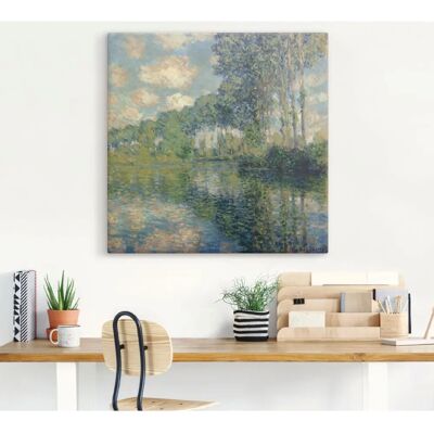 ARTLAND - Pappeln an der Epte. - blau - Wandbild ARTLAND - Pappeln an der Epte. - blau - Wandbild