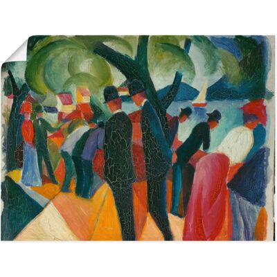 ARTLAND - Spaziergang auf der Brücke. 1913 - Wandbild ARTLAND - Spaziergang auf der Brücke. 1913 - Wandbild