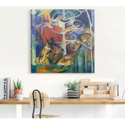 ARTLAND Rehe im Walde I. 1913 - Wandbild ARTLAND Rehe im Walde I. 1913 - Wandbild