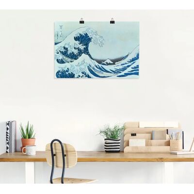 ARTLAND - Die grosse Welle von Kanagawa. 1831 - Blau - Wall Art ARTLAND - Die grosse Welle von Kanagawa. 1831 - Blau - Wall Art