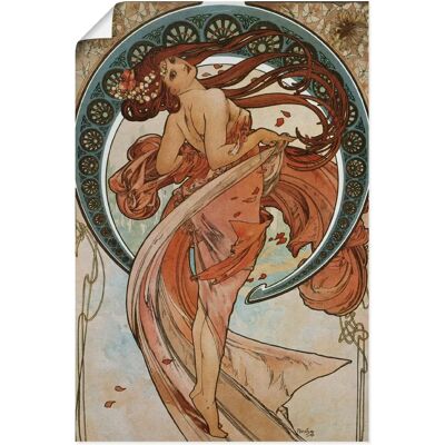 ARTLAND - Vier Künste: Der Tanz. 1898. - 20x30 cm - Orange - Wall Art ARTLAND - Vier Künste: Der Tanz. 1898. - 20x30 cm - Orange - Wall Art