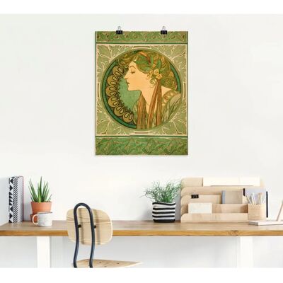 ARTLAND - Lorbeer. 1921 - Grün - 30x40 cm - Wall art ARTLAND - Lorbeer. 1921 - Grün - 30x40 cm - Wall art