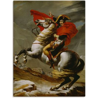 ARTLAND Napoleon bei der Überquerung Alpen - Wandbild - Braun ARTLAND Napoleon bei der Überquerung Alpen - Wandbild - Braun