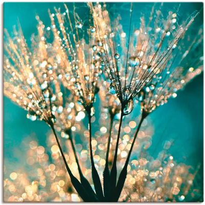 ARTLAND Blau Pusteblume Abstrakt Wandbild - Wandbild ARTLAND Blau Pusteblume Abstrakt Wandbild - Wandbild