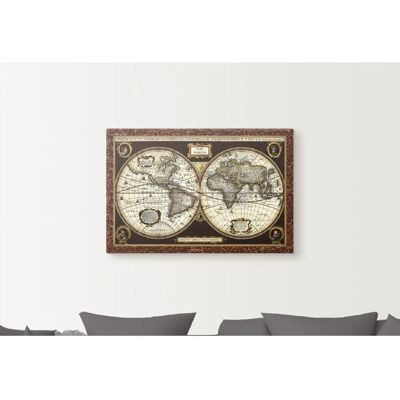 ARTLAND Weltkarte Wandbild - Braun - Landkarten, Outdoor, Poster ARTLAND Weltkarte Wandbild - Braun - Landkarten, Outdoor, Poster