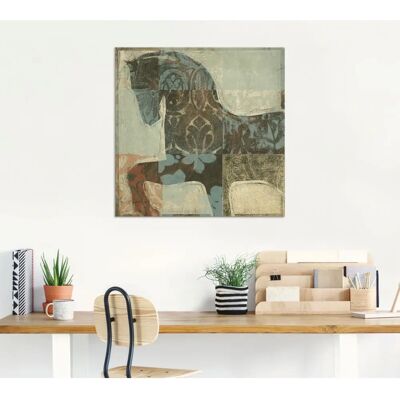 ARTland - Gemustertes Pferd I - beige - 30x30 cm - Wandbild ARTland - Gemustertes Pferd I - beige - 30x30 cm - Wandbild