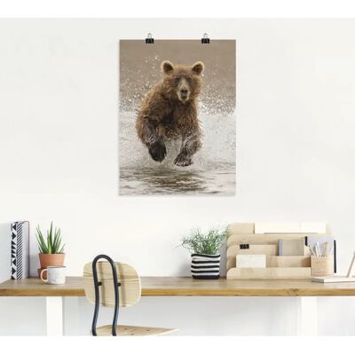ARTland - Bären beim Spielen II - Braun - 45x60 cm - Wall art ARTland - Bären beim Spielen II - Braun - 45x60 cm - Wall art