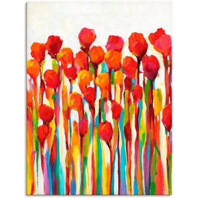 ARTLAND Strotzen mit Farben I - Blumenwiese Leinwand Hochformat - Wandbild ARTLAND Strotzen mit Farben I - Blumenwiese Leinwand Hochformat - Wandbild