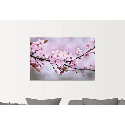 ARTLAND Kirschblüten Wandbild - Pink, 60x40cm, Outdoor ARTLAND Kirschblüten Wandbild - Pink, 60x40cm, Outdoor