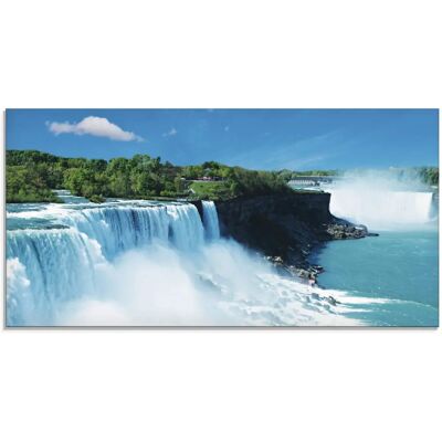 ARTLAND Niagara Glasbild - Gewässer - 100x50 cm - Wandbild aus Glas ARTLAND Niagara Glasbild - Gewässer - 100x50 cm - Wandbild aus Glas