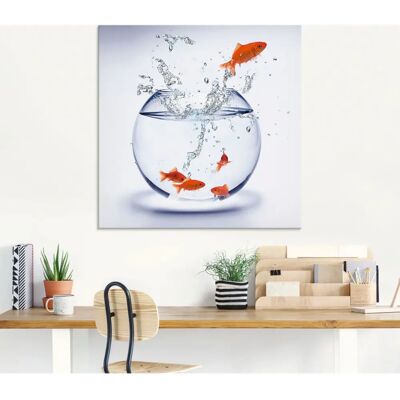 ARTland - Goldfischaquarium - 30x30 cm - Glaswandbild ARTland - Goldfischaquarium - 30x30 cm - Glaswandbild