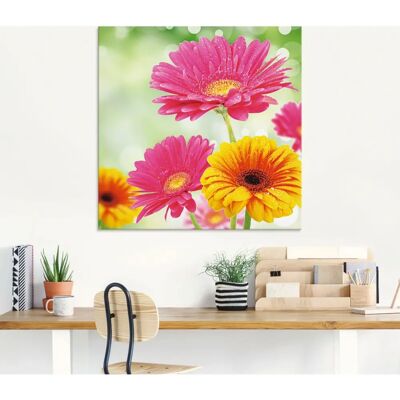 ARTLAND Gerberas Wandbild - Natürliche Romantik - 50x50cm ARTLAND Gerberas Wandbild - Natürliche Romantik - 50x50cm