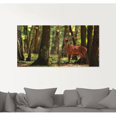 ARTLAND Hirsch 4 - Wald Wandbild - Glaskunst ARTLAND Hirsch 4 - Wald Wandbild - Glaskunst