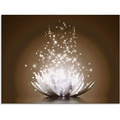 ARTLAND Magie der Lotus-Blume Glaswandbild - Wanddekoration ARTLAND Magie der Lotus-Blume Glaswandbild - Wanddekoration