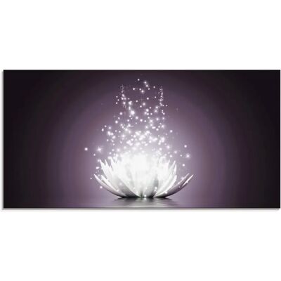 ARTLAND Lotus-Blume Glasbild - Wanddekoration ARTLAND Lotus-Blume Glasbild - Wanddekoration