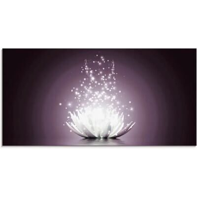 ARTLAND Magie der Lotusblume Glasbild - Wandbild ARTLAND Magie der Lotusblume Glasbild - Wandbild