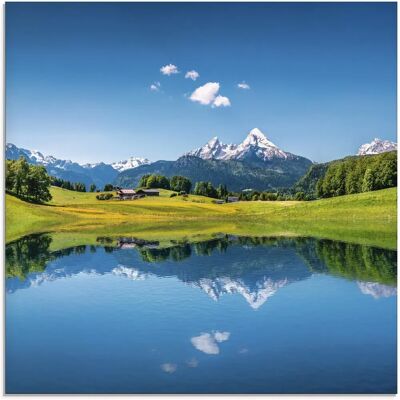 ARTLAND Landschaft in den Alpen Glasbild - Wandkunst ARTLAND Landschaft in den Alpen Glasbild - Wandkunst